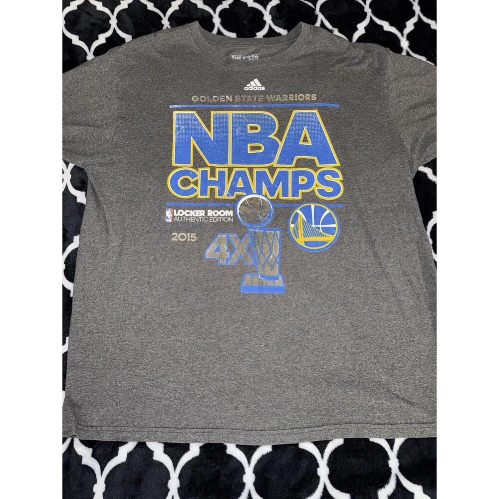 Golden State Warriors Mens T-Shirt Gray 2015 Nba Champs